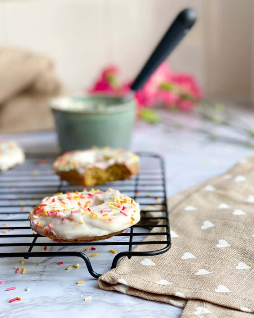 low calorie birthday cake donuts