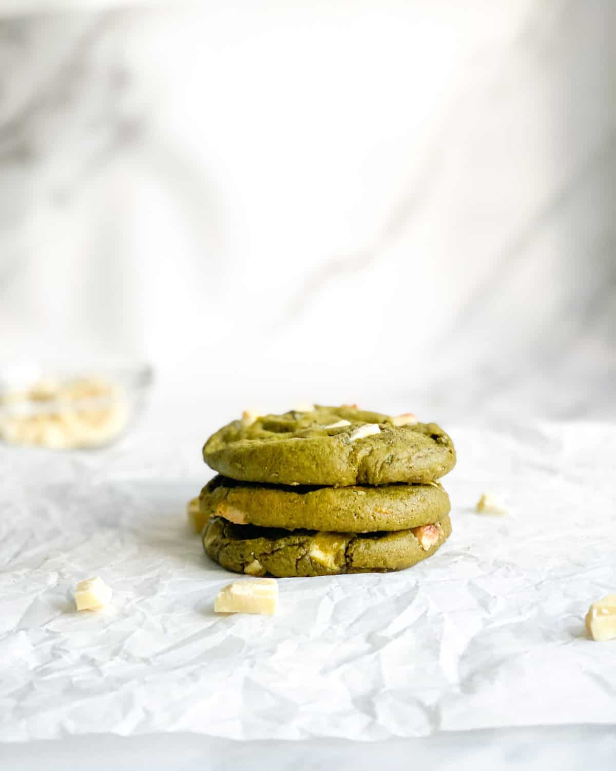 low calorie Matcha cookies