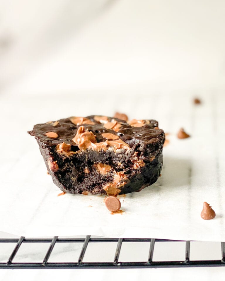 low calorie brownie in a mug