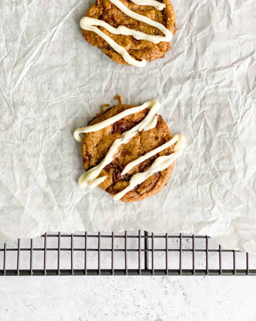 low calorie cinnamon roll cookies