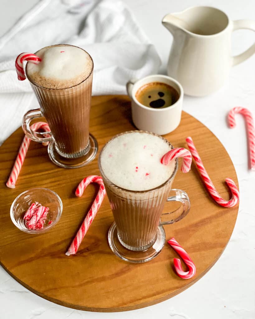 low calorie peppermint mocha latte